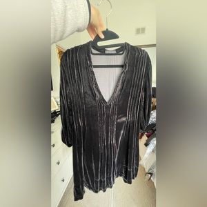 CP Shades, brown velvet dress, size small, fits oversized